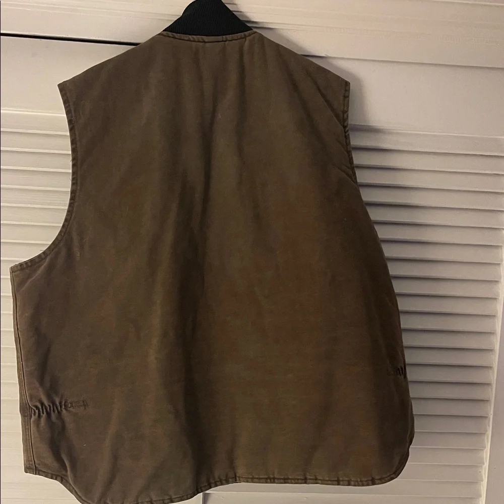 Carhartt Men's Dark Brown Work Vest - Picture 3 of 3